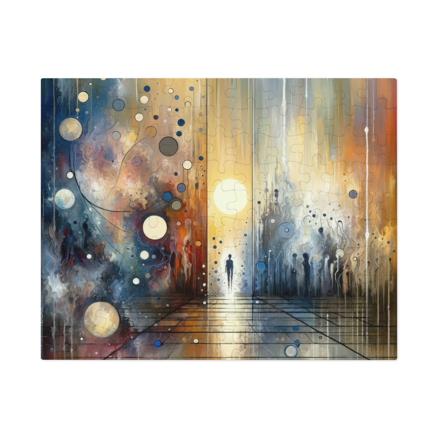 Stillness Transition Abstract Jigsaw Puzzle (30, 110, 252, 500,1000-Piece)