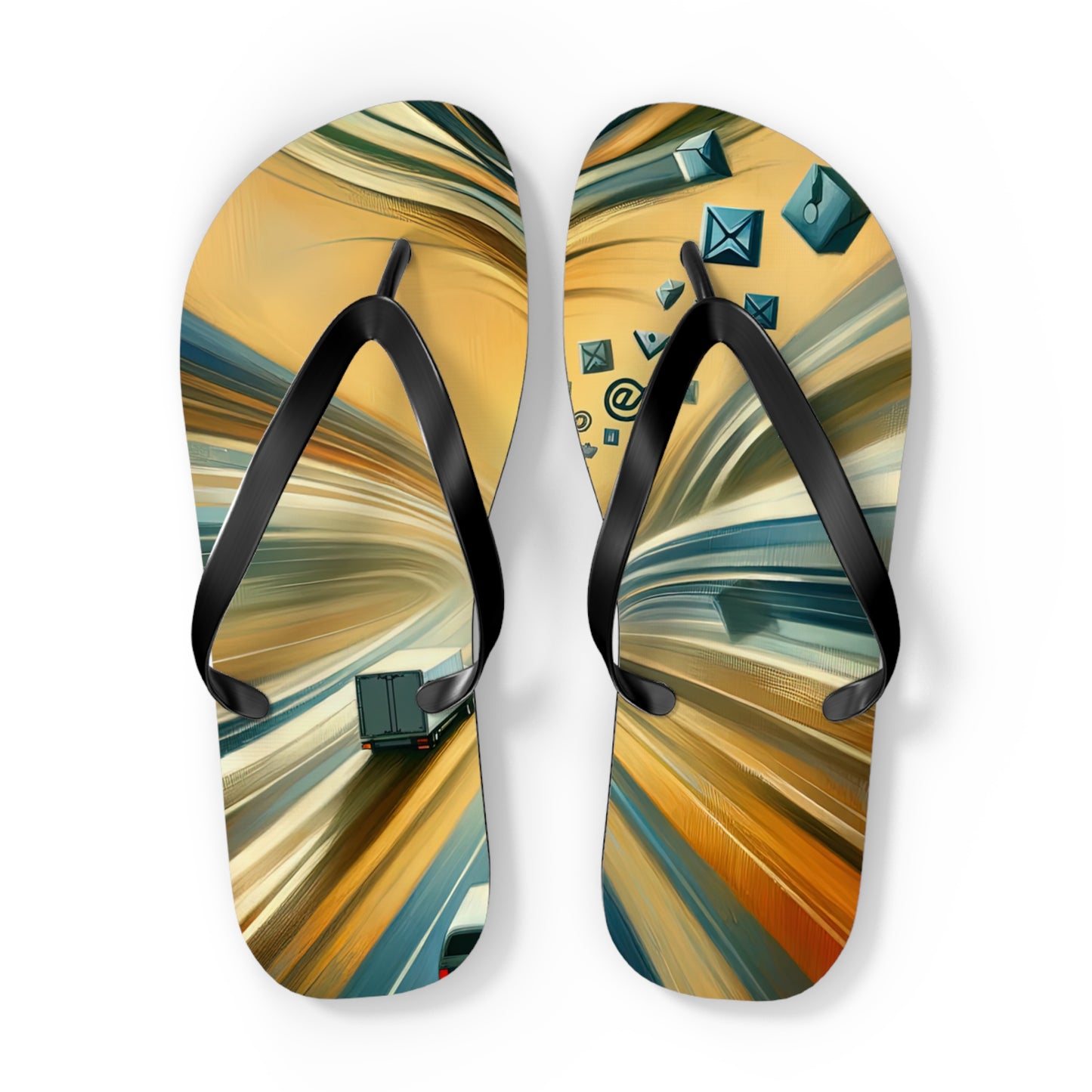 Meditative Commute Flow Flip Flops