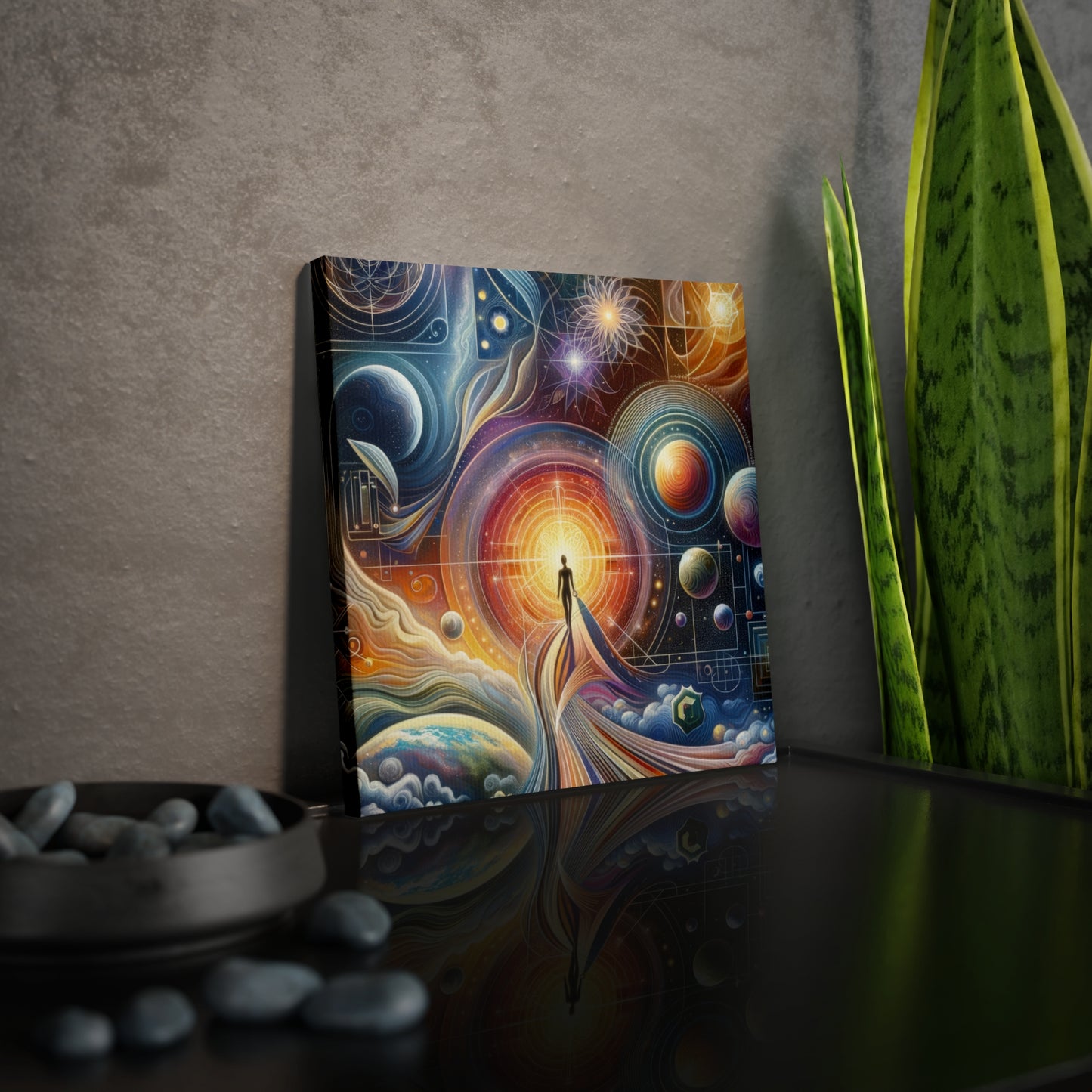 Unified Cosmic Alignment Canvas Photo Tile