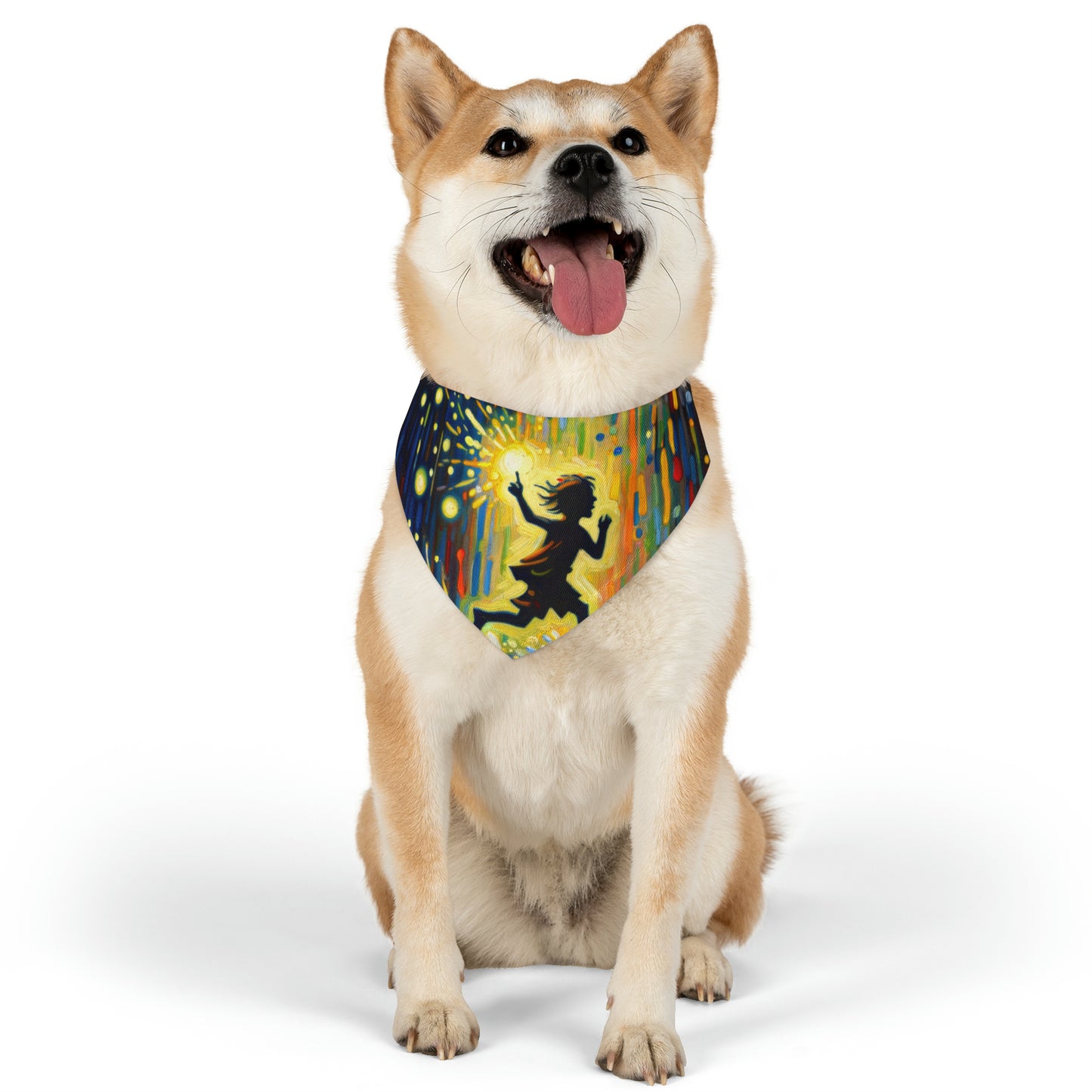 Child Firefly Chase Pet Bandana Collar