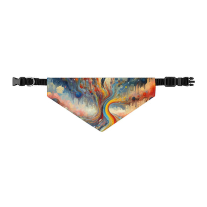 Choices Tachism Canvas Pet Bandana Collar