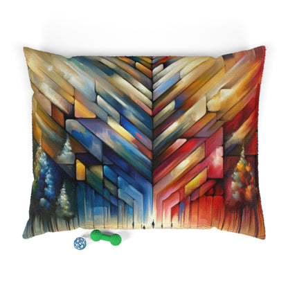 Anchored Tenets Abstraction Pet Bed