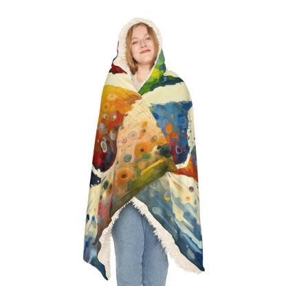 Sustainable Transformation Tachism Snuggle Blanket