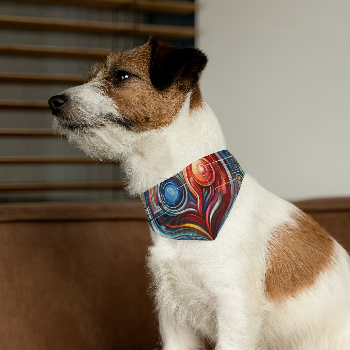 Techno Heart Harmony Pet Bandana Collar