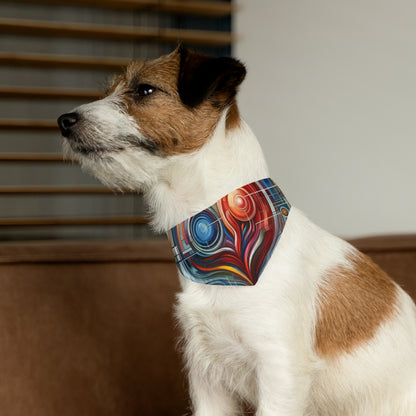 Techno Heart Harmony Pet Bandana Collar