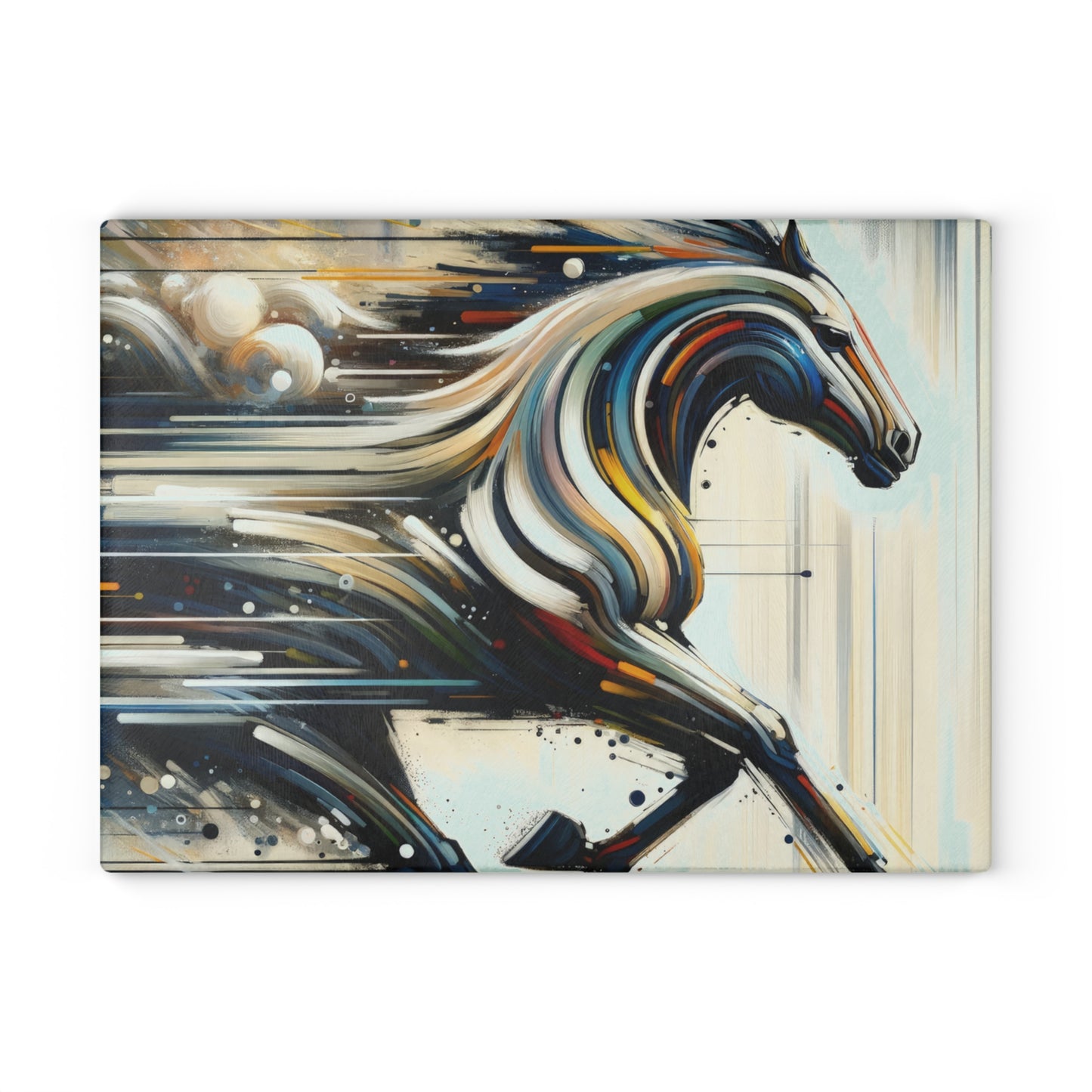 Hyperlinked Horsepower Gallop Glass Cutting Board