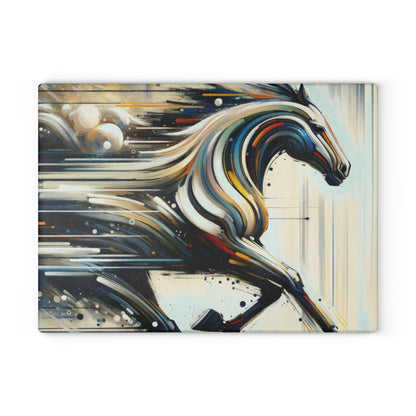 Hyperlinked Horsepower Gallop Glass Cutting Board