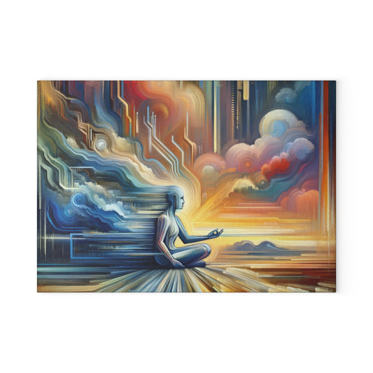 Eternal Digital Meditation Glass Cutting Board