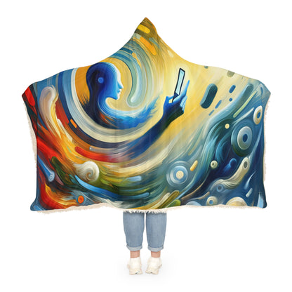 Swipe Connection Tachism Snuggle Blanket