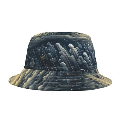 Subdued Revolutionary Currents Bucket Hat (AOP)