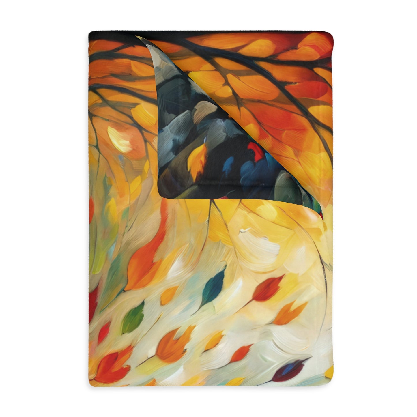 Autumn Whirlwind Escape Velveteen Microfiber Blanket (Two-sided print)