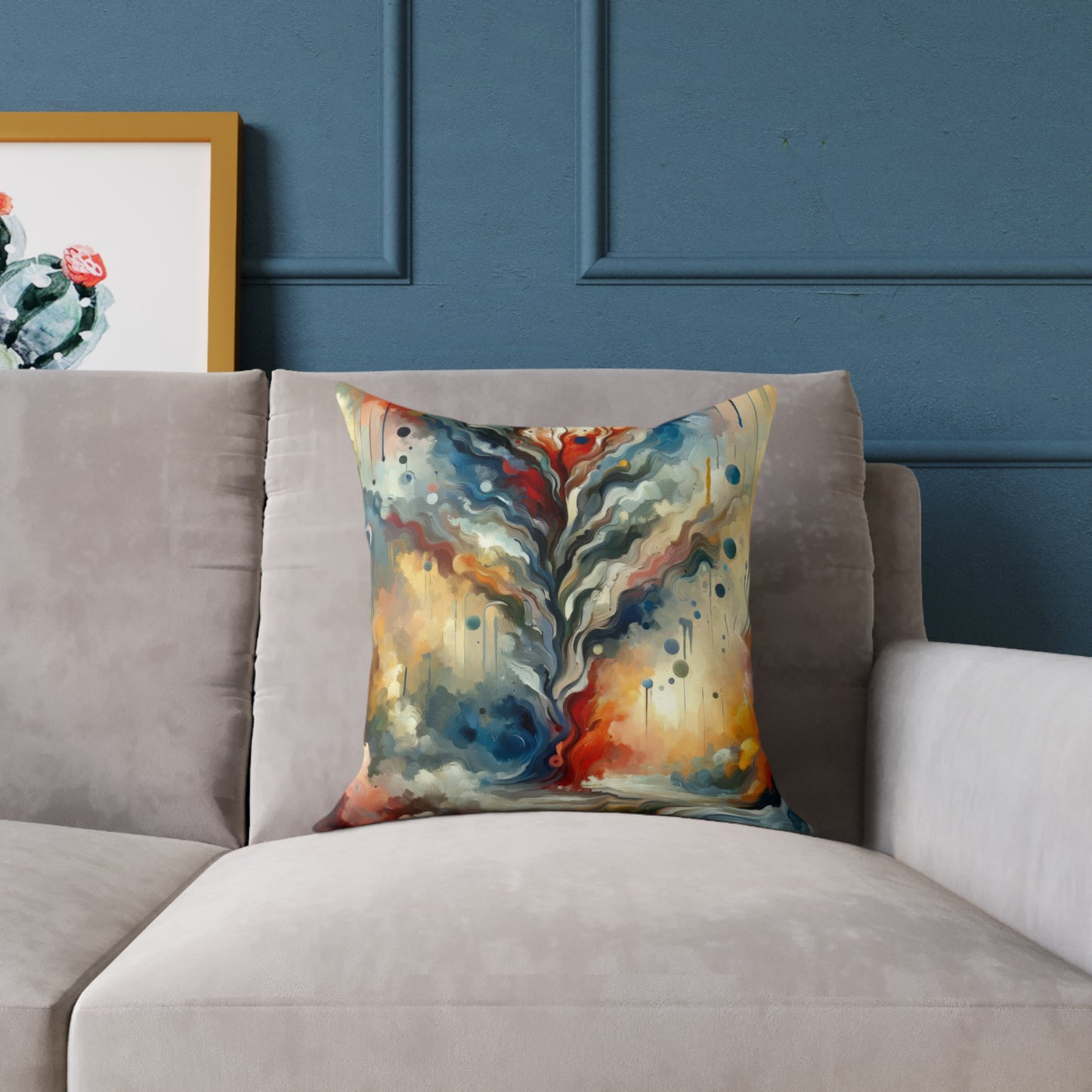 Abstract Forgiveness Offering Spun Polyester Pillow