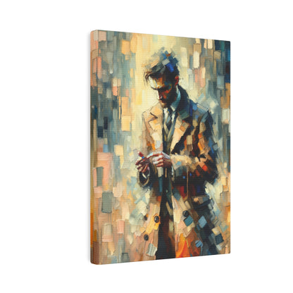 Urban Tachism Encounter Canvas Photo Tile