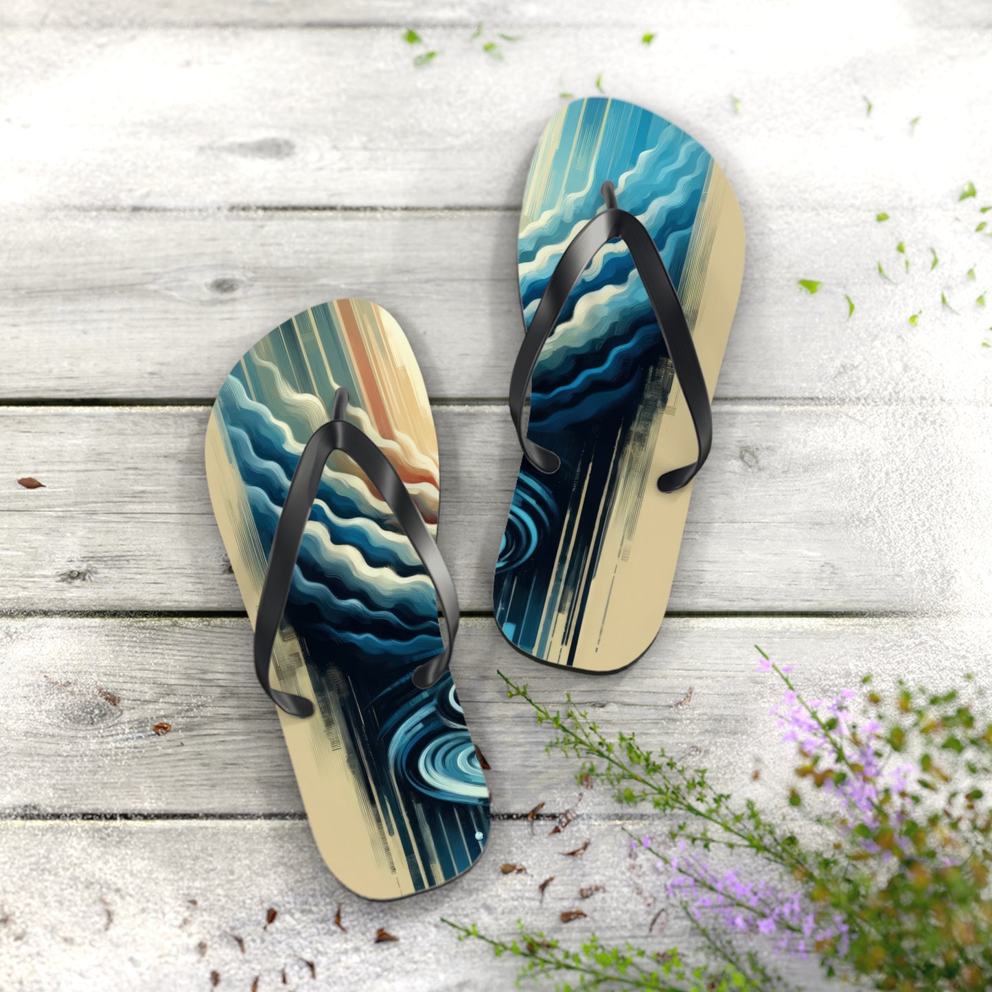 Ripple Effect Abstract Flip Flops