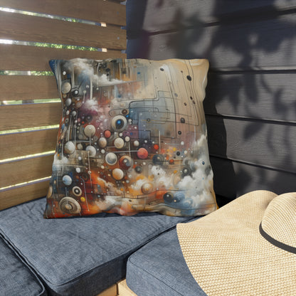 Abstract Mechanical Harmony Outdoor Pillows