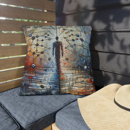 Technological Connectivity Bridge Outdoor Pillows