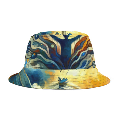 Reflective Digital Meditation Bucket Hat (AOP)