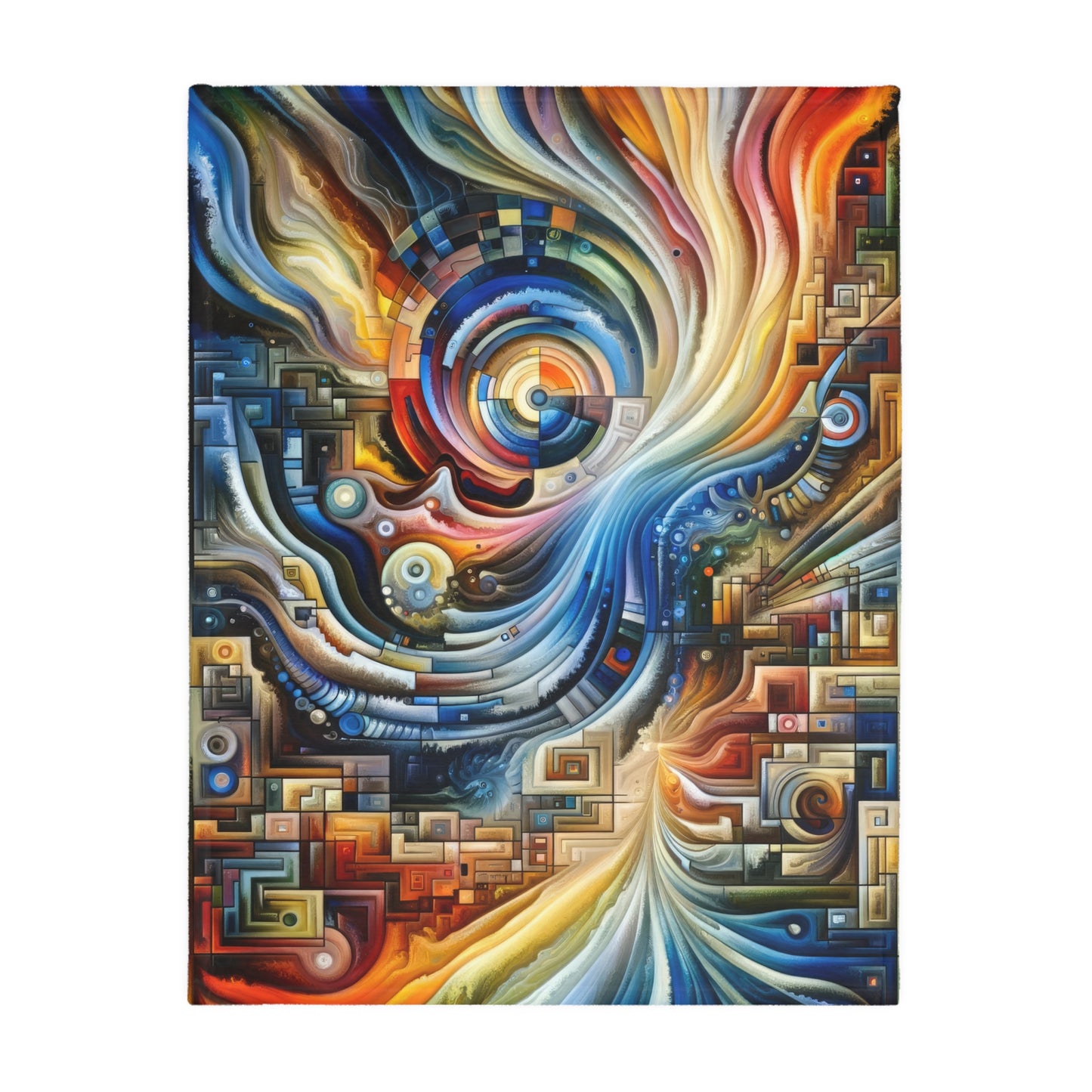 Awakening Spiral Empowerment Velveteen Microfiber Blanket (Two-sided print)