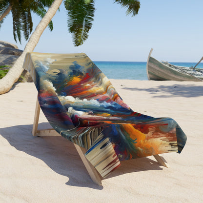 Grandiose Transformation Tachism Beach Towel