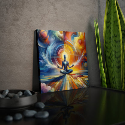 Techno Spiritual Synthesis Canvas Photo Tile