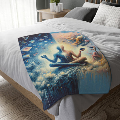 Spiritual Choice Transcendence Velveteen Microfiber Blanket (Two-sided print)