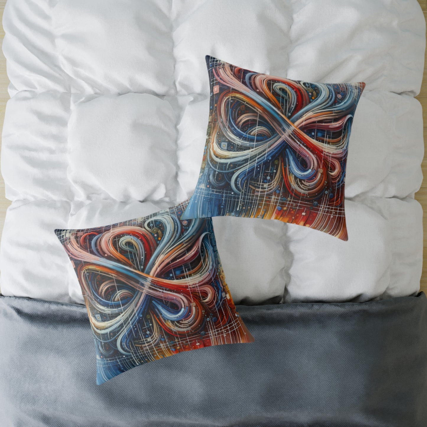 Humanity Tapestry Unification Spun Polyester Pillow
