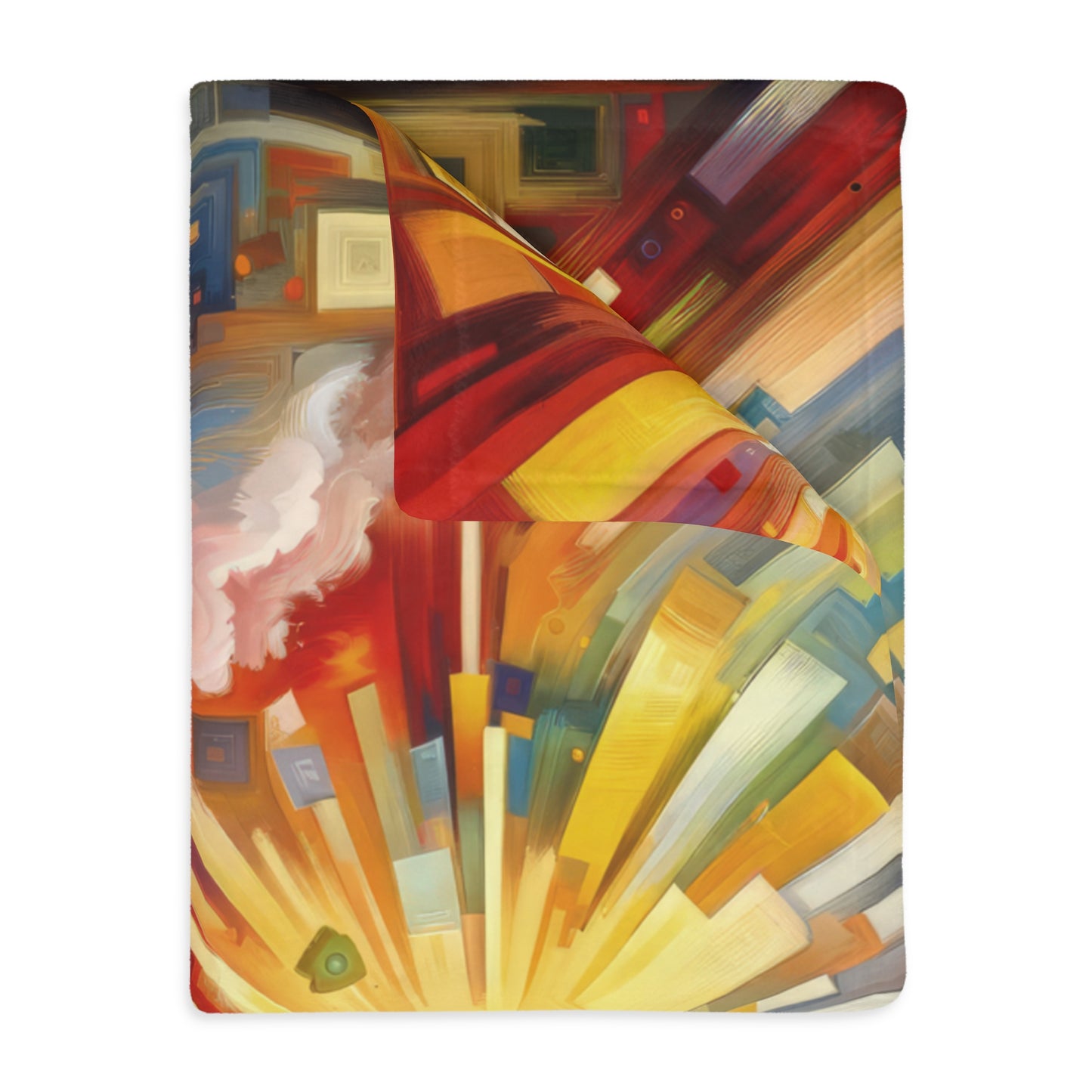 Abundant Resources Burst Velveteen Microfiber Blanket (Two-sided print)