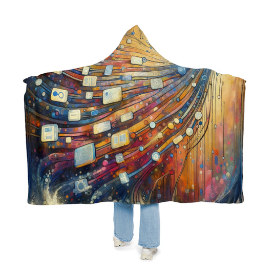 Digital Tapestry Weaving Snuggle Blanket