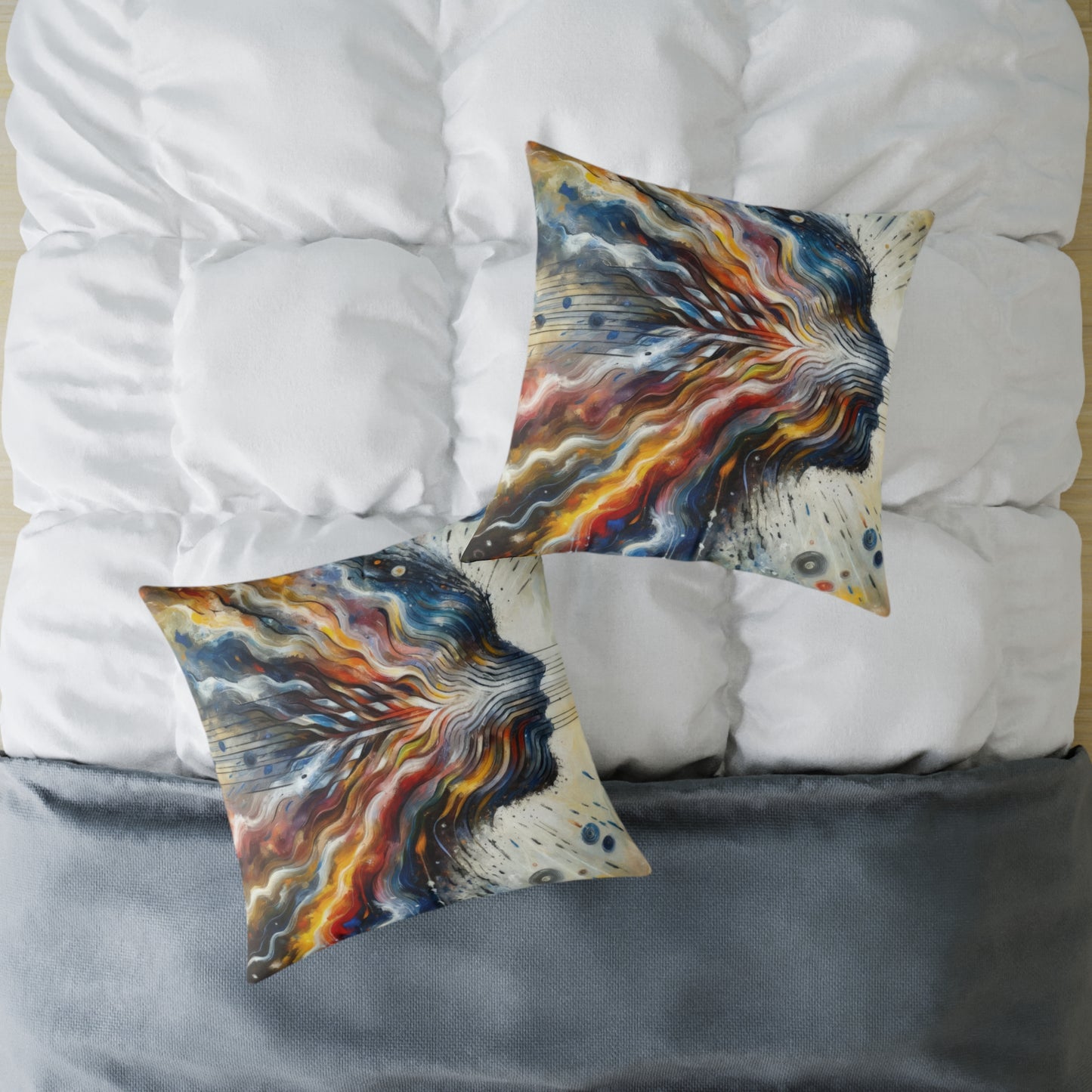 Empathetic Awakening Dynamic Spun Polyester Pillow