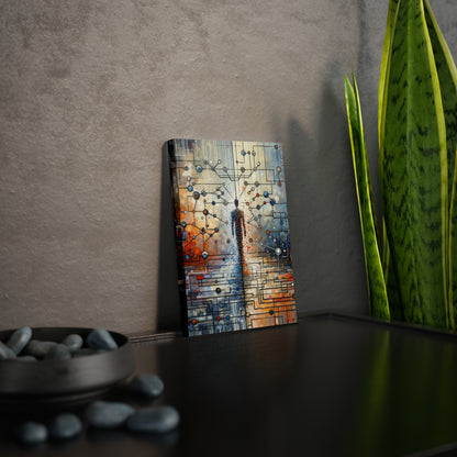 Technological Connectivity Bridge Canvas Photo Tile