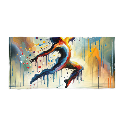 Expressive Dance Reflection Beach Towel