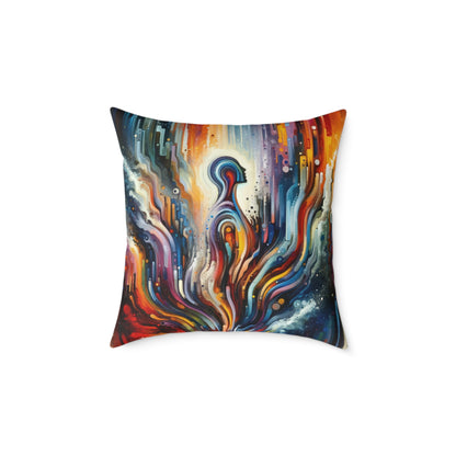 Threshold Collective Consciousness Spun Polyester Pillow