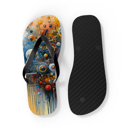 Connected Virtuality Canvas Flip Flops