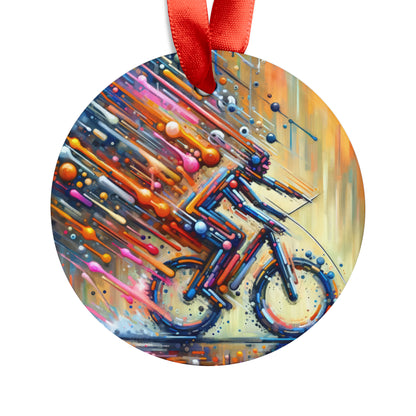 Vibrant Dynamic Sovereignty Acrylic Ornament with Ribbon