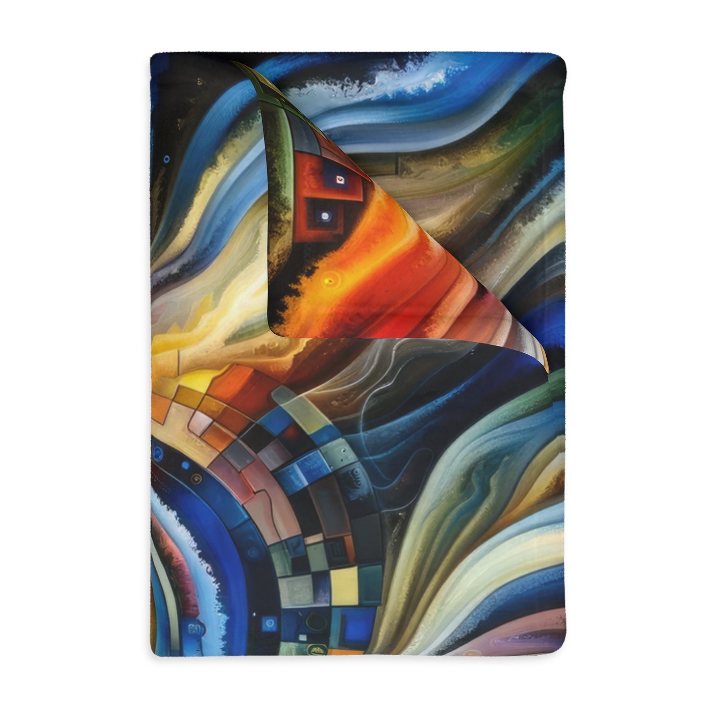 Awakening Spiral Empowerment Velveteen Microfiber Blanket (Two-sided print)
