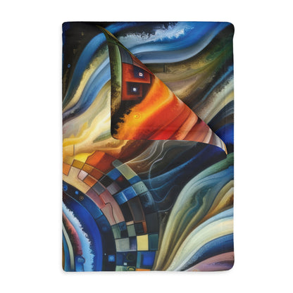 Awakening Spiral Empowerment Velveteen Microfiber Blanket (Two-sided print)