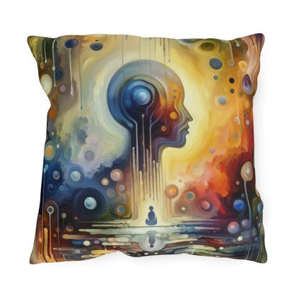 Reflective Oneness Healing Outdoor Pillows