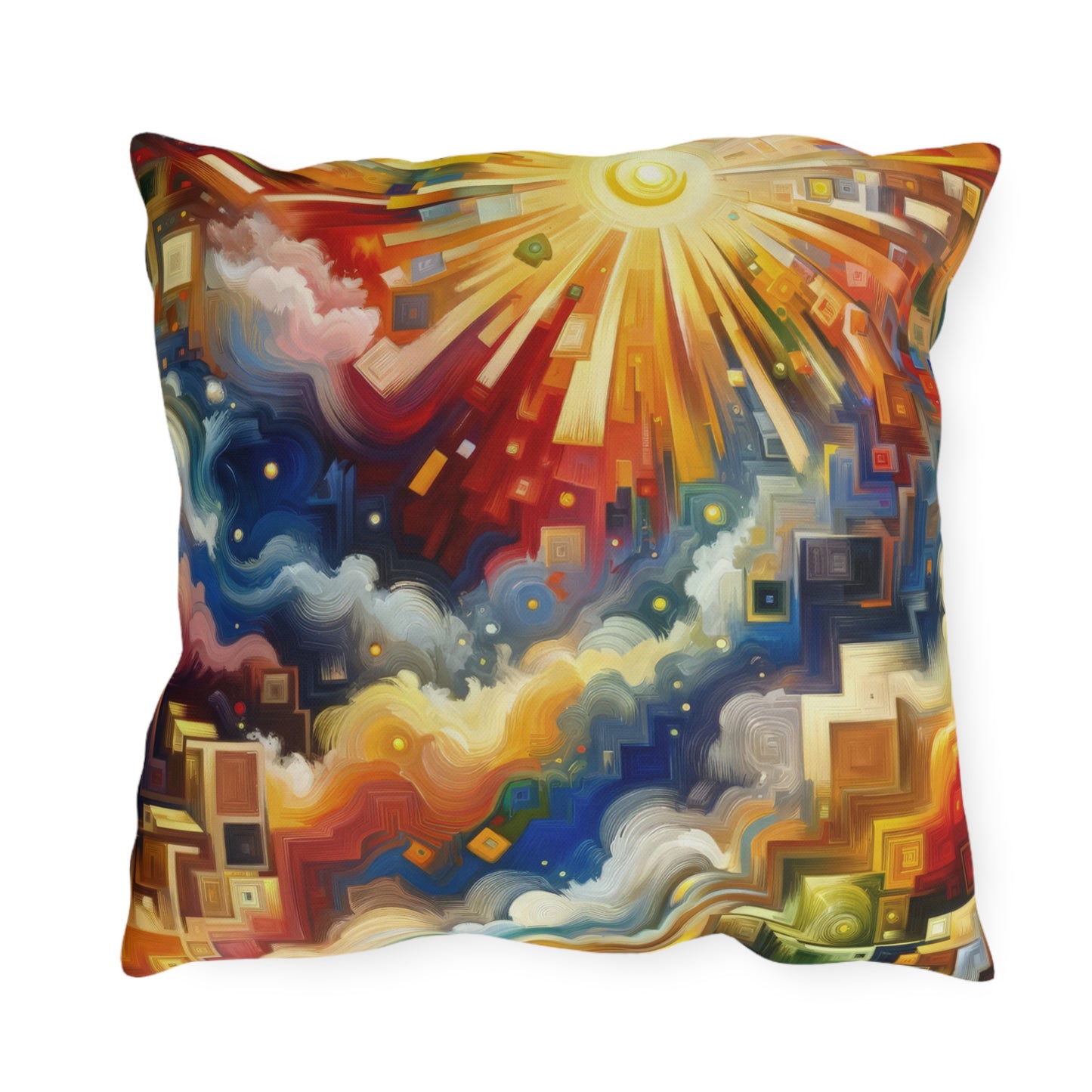 Abundant Resources Burst Outdoor Pillows