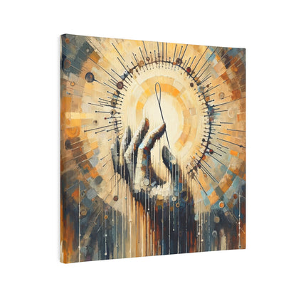 Sovereign Reflective Tachism Canvas Photo Tile