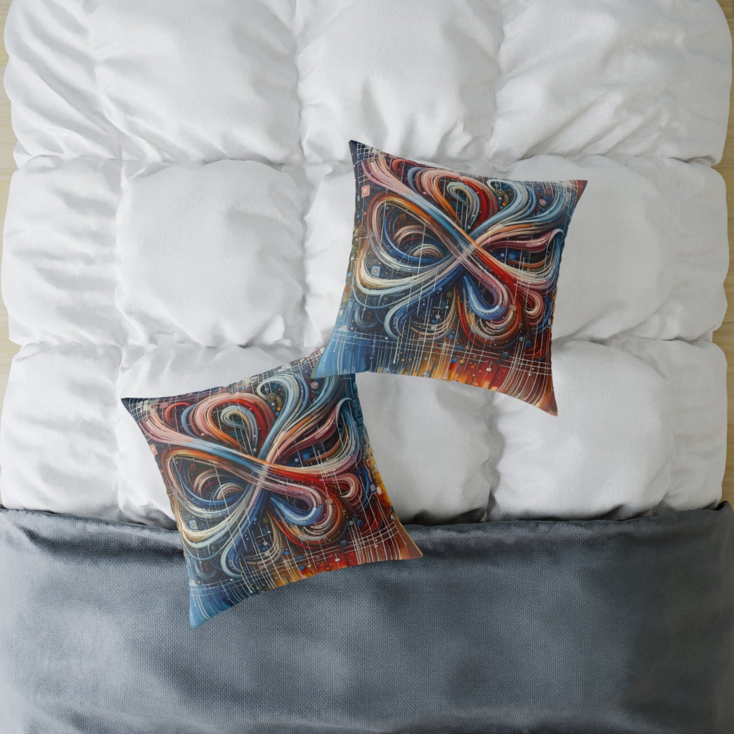 Humanity Tapestry Unification Spun Polyester Pillow