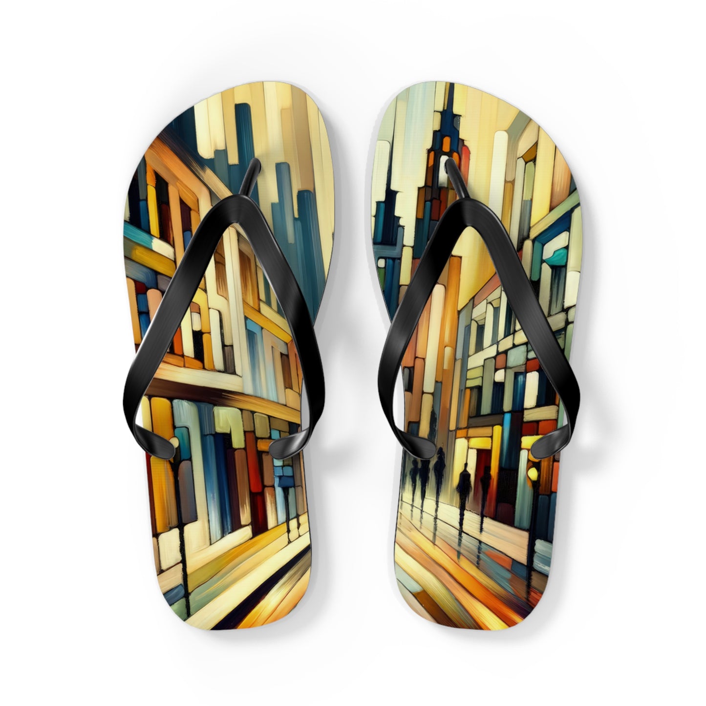 Cobbled Rhythm Heartbeat Flip Flops