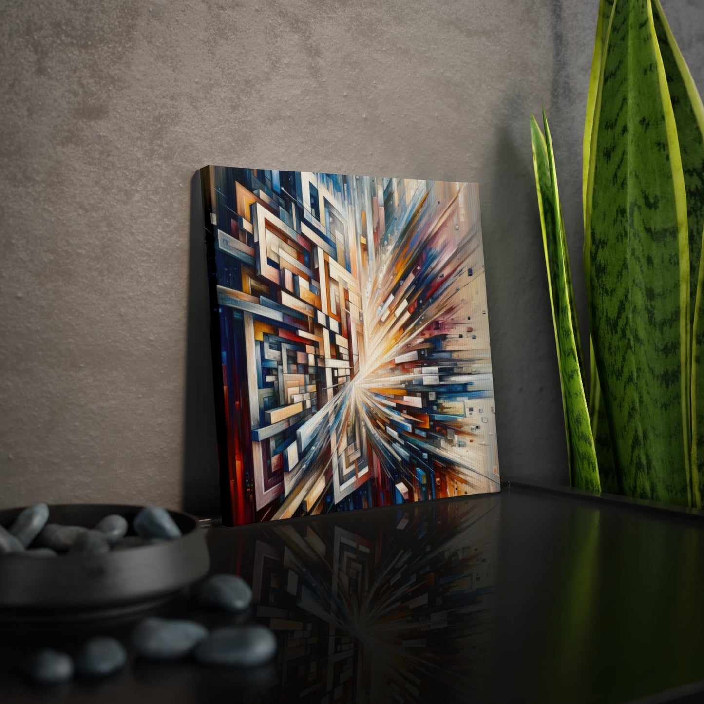 Pieces Unifying Focus Canvas Photo Tile