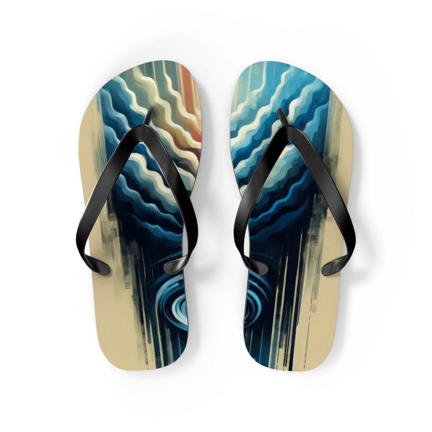 Ripple Effect Abstract Flip Flops