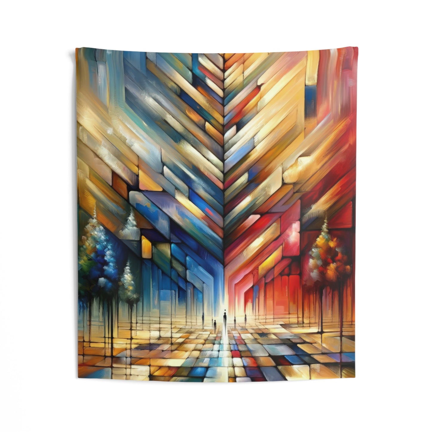 Anchored Tenets Abstraction Indoor Wall Tapestries