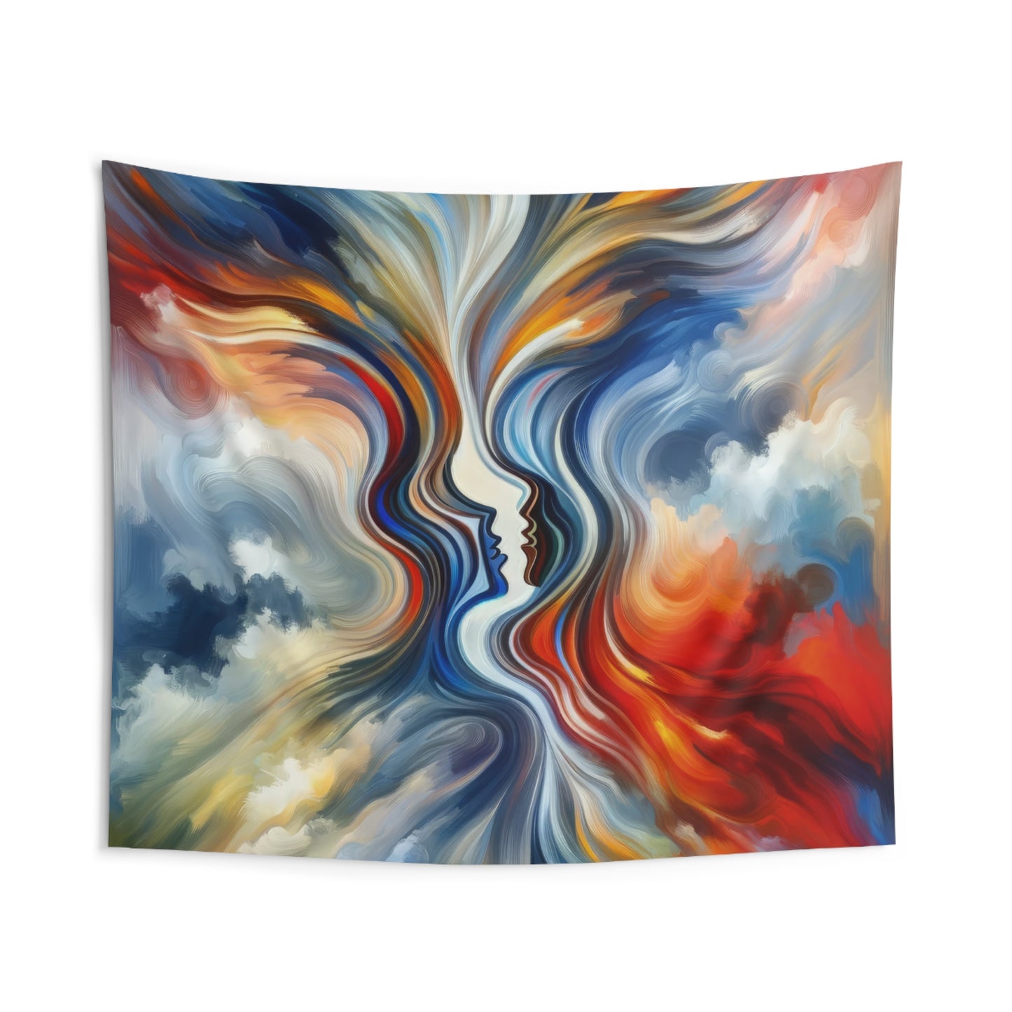 Convergent Abstract Unity Indoor Wall Tapestries