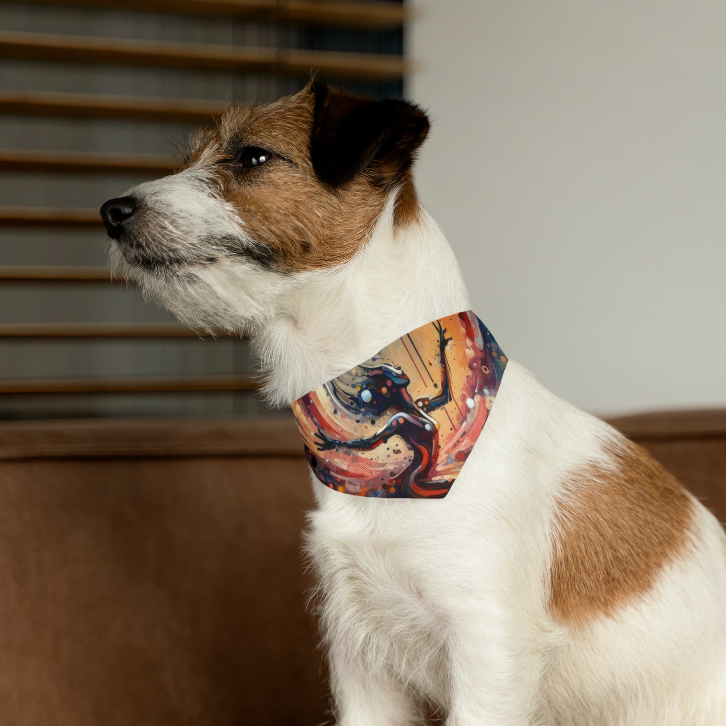 Decision Dance Tachism Pet Bandana Collar