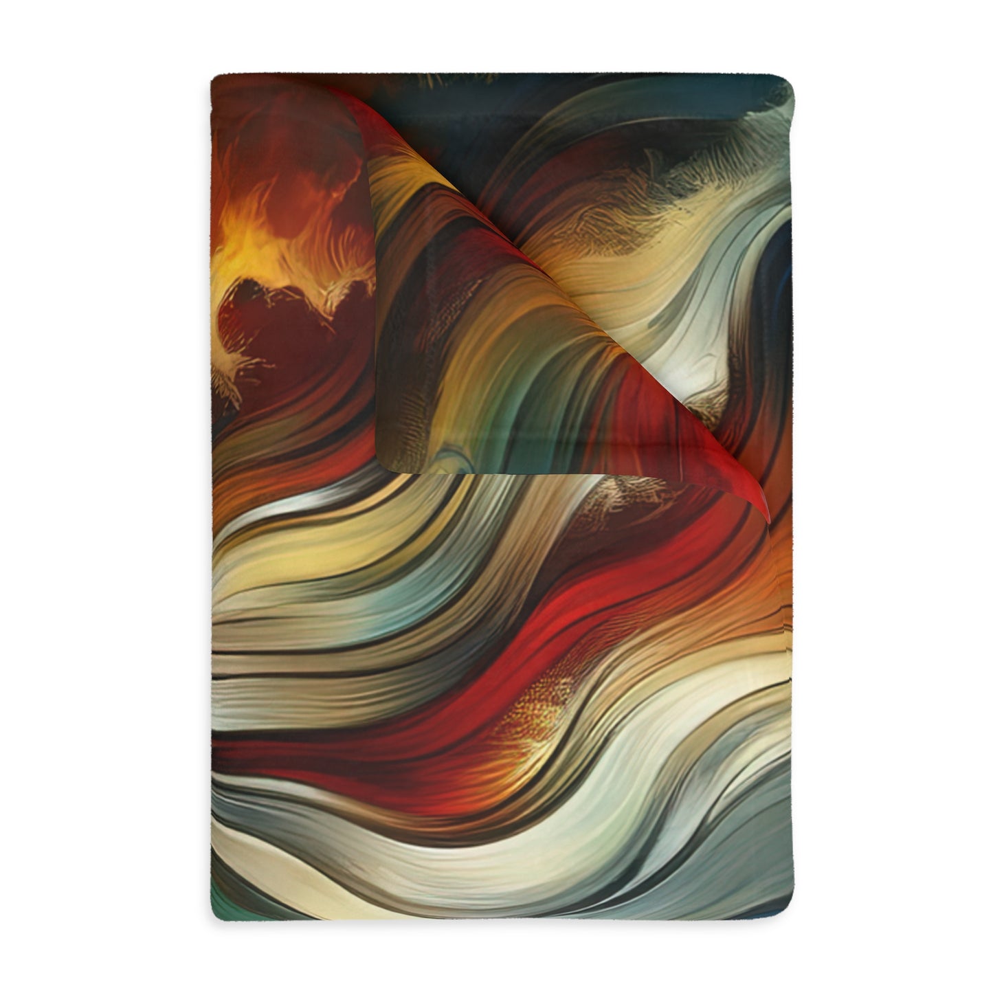 Symphonic Interconnectedness Shift Velveteen Microfiber Blanket (Two-sided print)