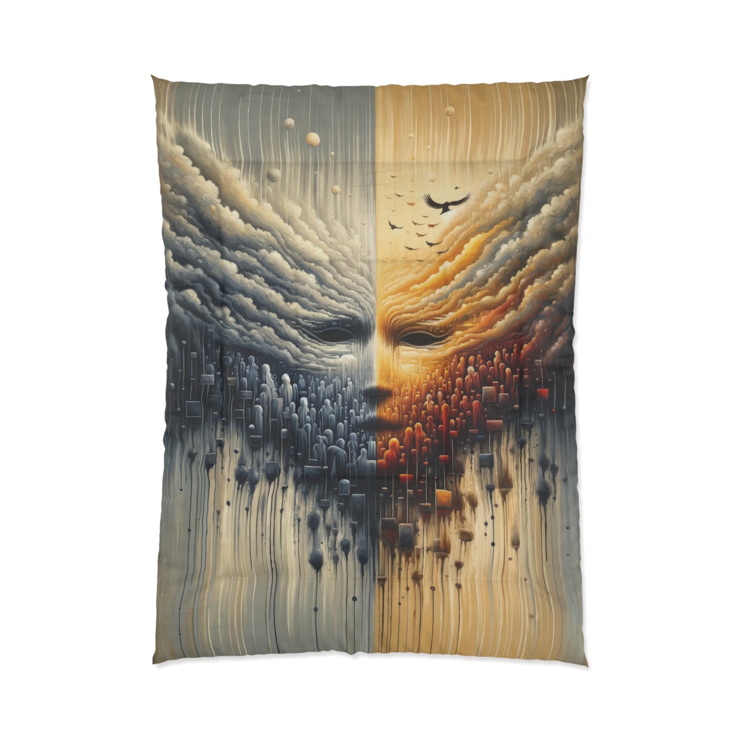 Subdued Revolutionary Currents Comforter