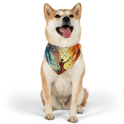 Vibrant Growth Symphony Pet Bandana Collar