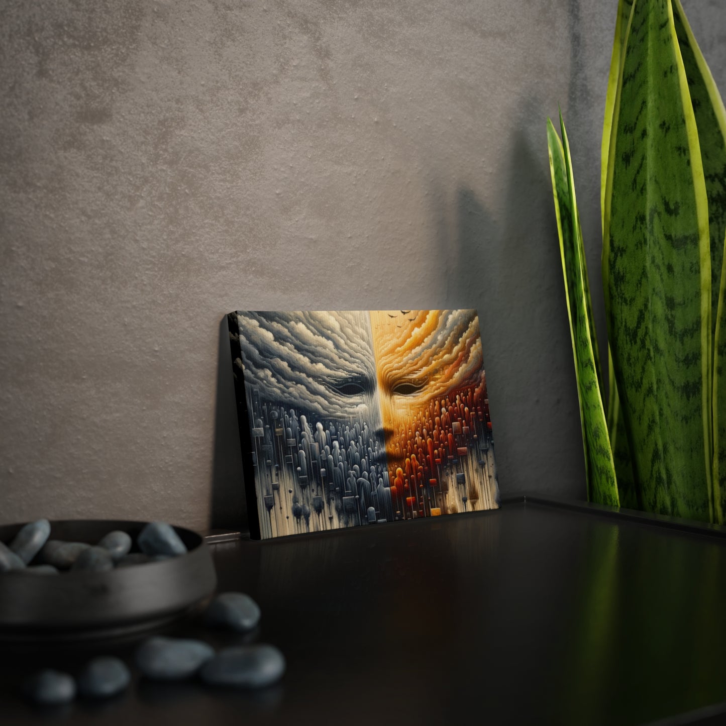 Subdued Revolutionary Currents Canvas Photo Tile